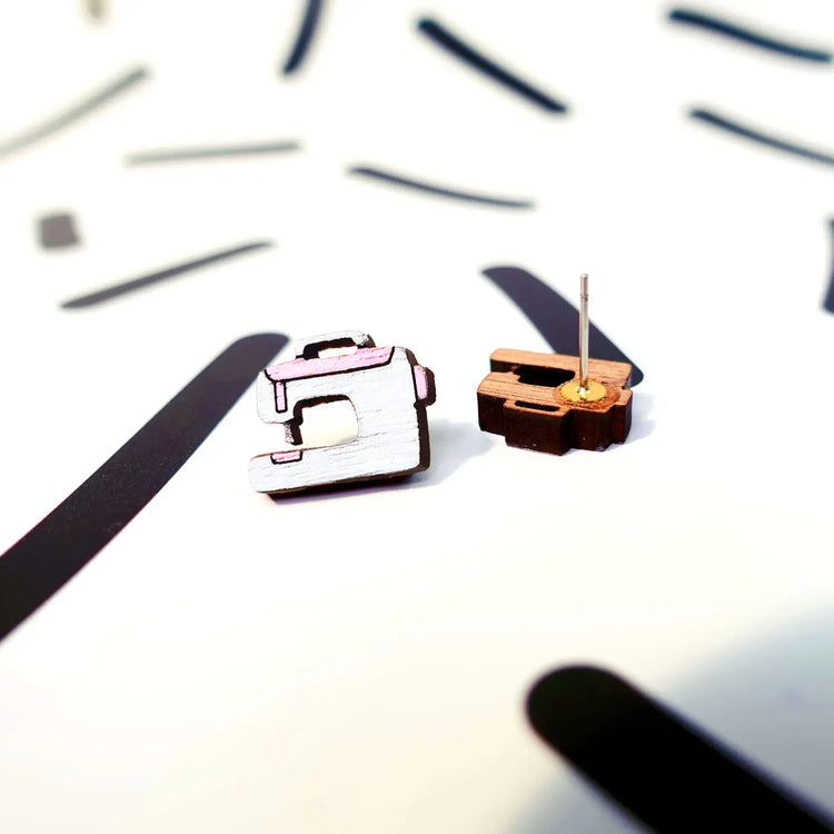 Sewing Machine Stud Earrings