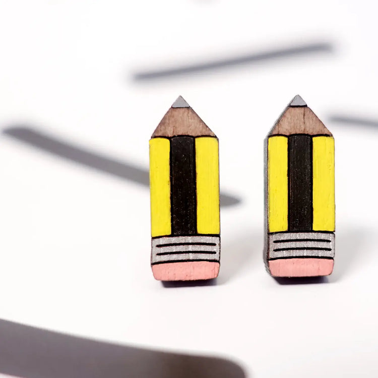 Pencil Stud Earrings