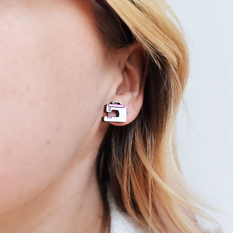 Sewing Machine Stud Earrings