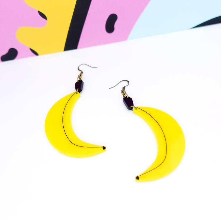 Banana Statement Earrings