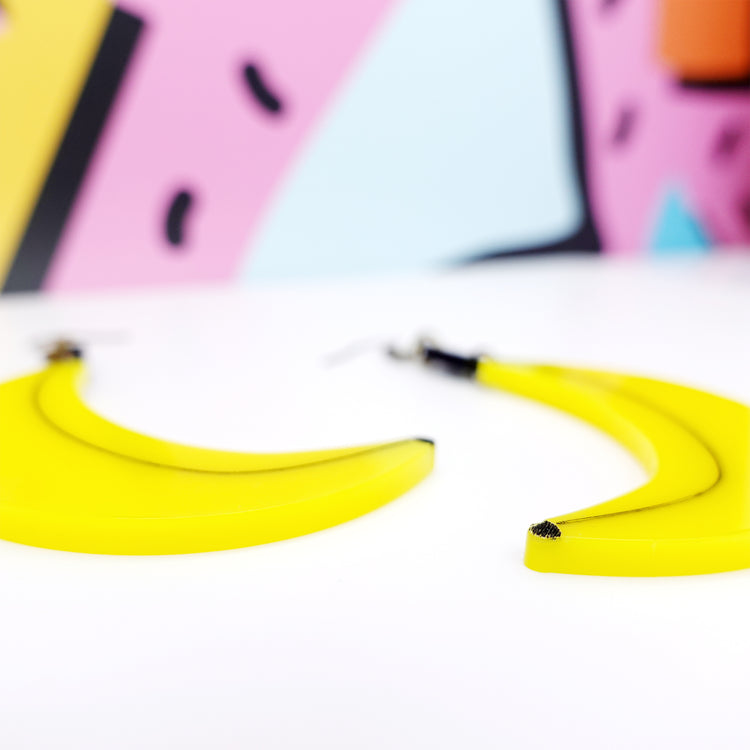 Banana Statement Earrings