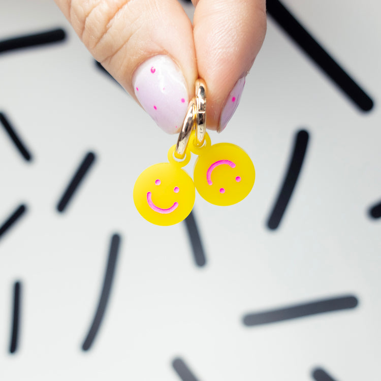 Emoji Huggie Earrings
