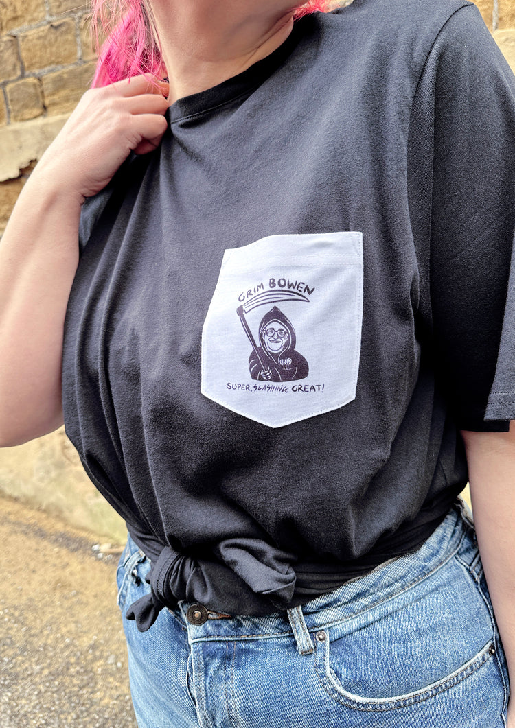 Grim Bowen Pocket Print T-Shirt
