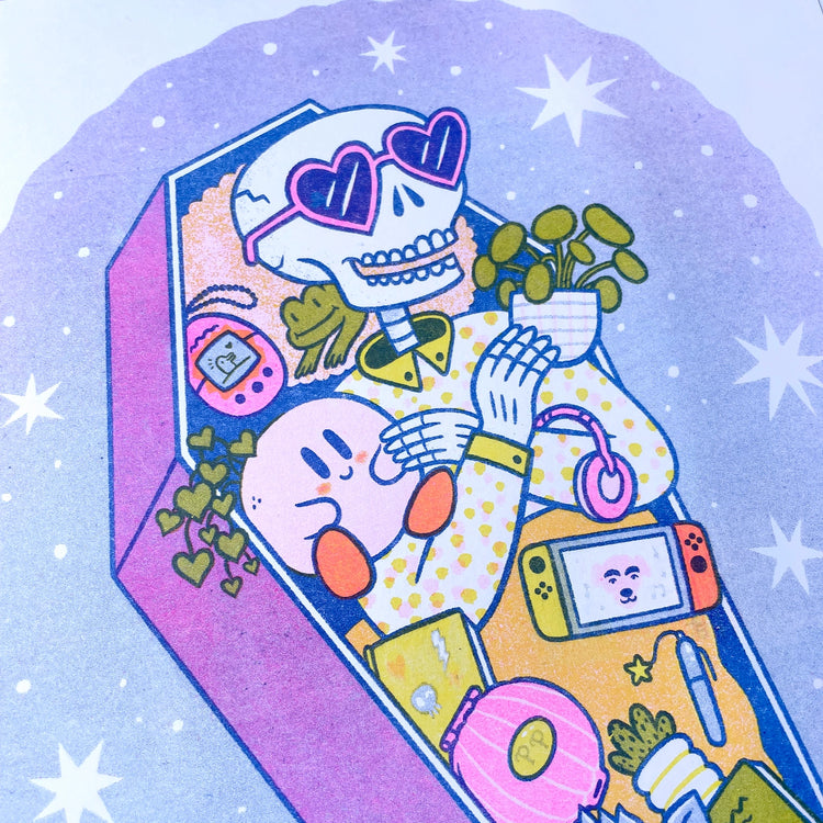 Bury Me With My Cute Shit A4 Print