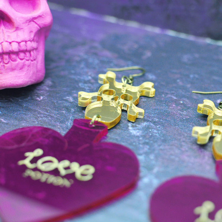 Halloween Love Potion Statement Earrings