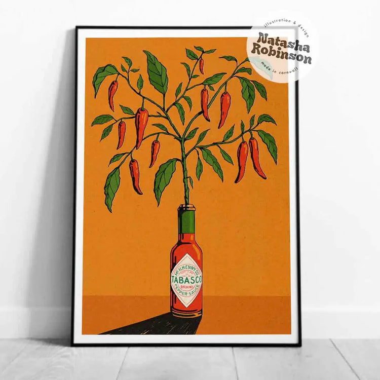 Chilli Plant A4 Print
