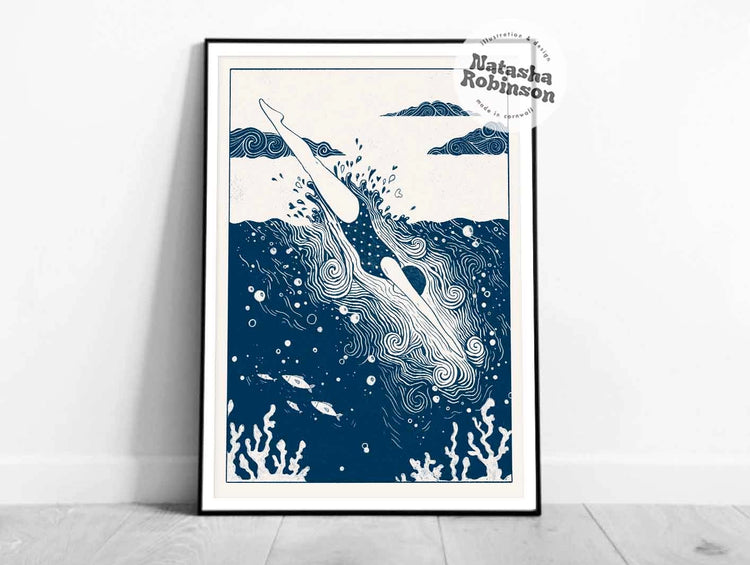Wild Swimming A4 Print