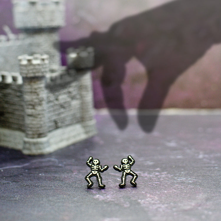 Halloween Skeleton Stud Earrings
