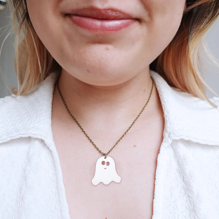 Halloween Ghost Mini Necklace