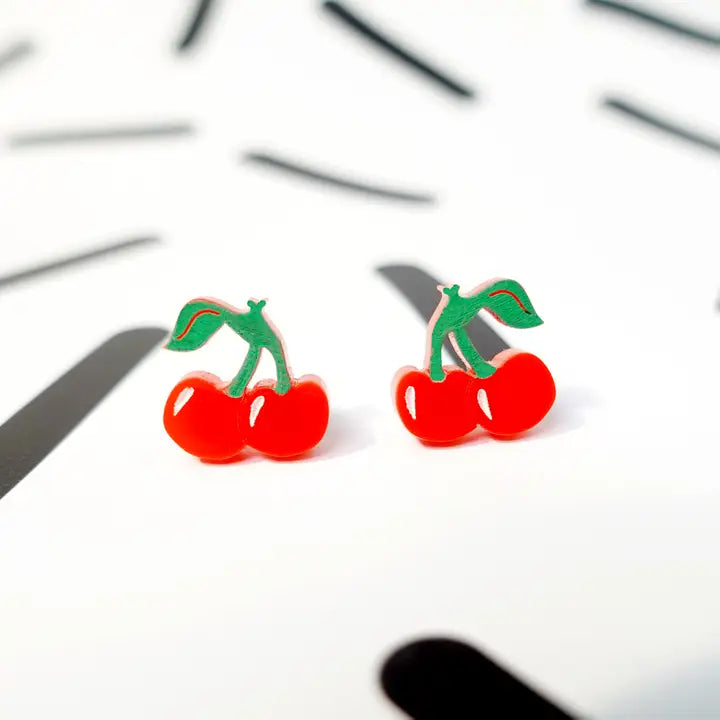 Cherry Stud Earrings