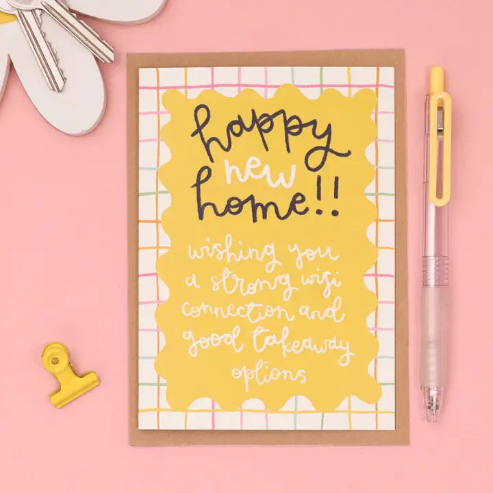 "Happy New Home" Greetings Card