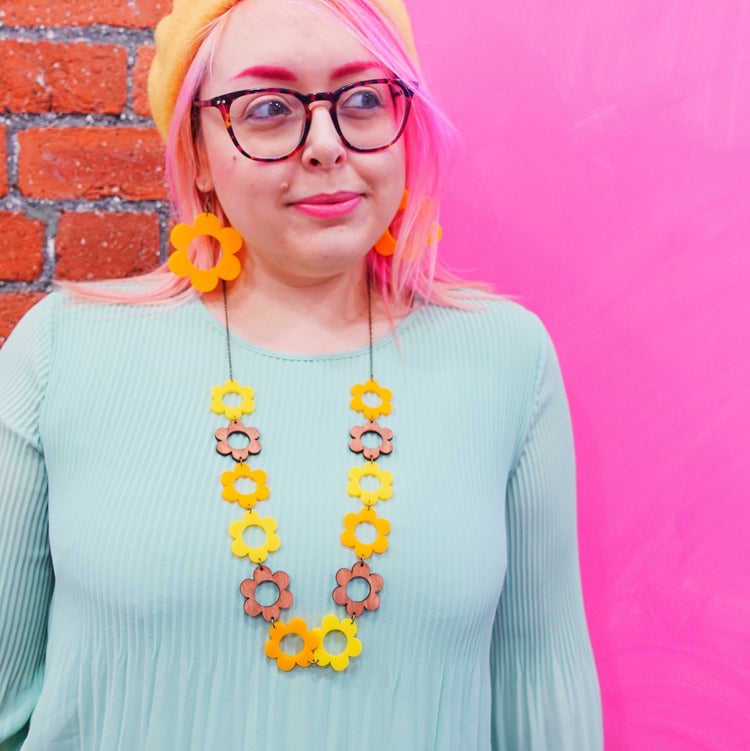 Daisy Chain Statement Necklace