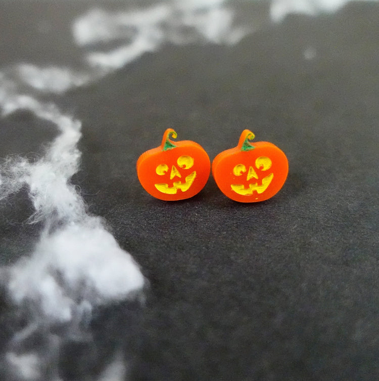 Halloween Pumpkin Stud Earrings