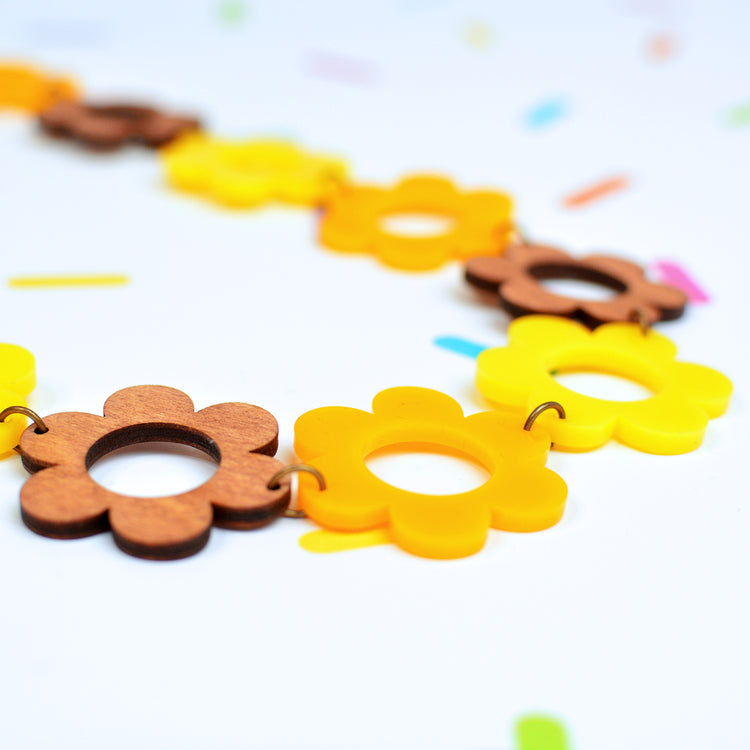 Daisy Chain Statement Necklace