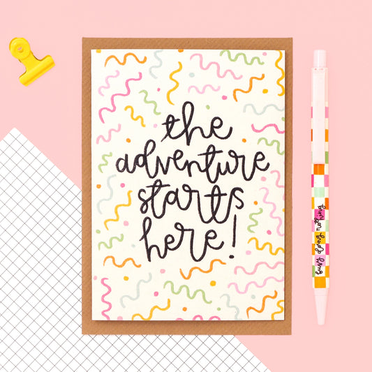 Good Luck Card - The Adventure Starts Here