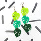 Monstera Statement Earrings