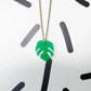 Monstera Mini Necklace