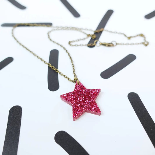 Glitter Star Mini Necklace