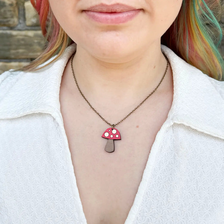 Mushroom Mini Necklace