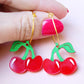 Cherry Hoop Earrings