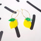 Lemon Hoop Earrings
