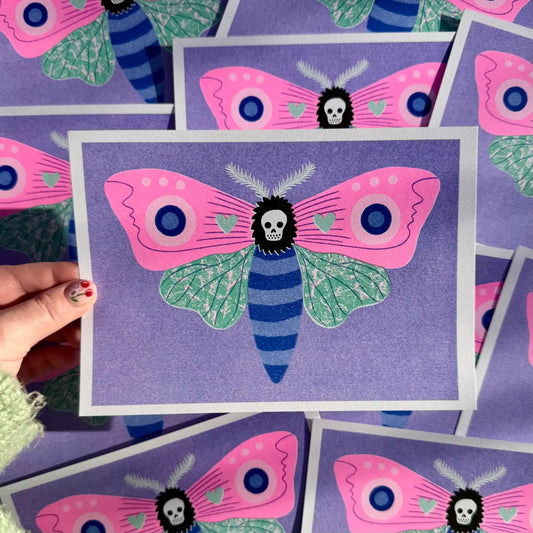 Death Moth A5 Print