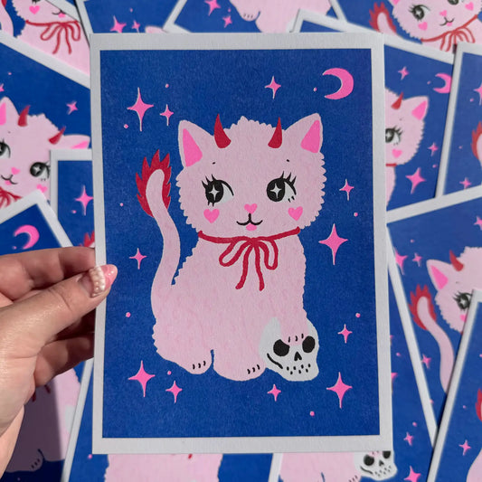 Spooky Cat A5 Print
