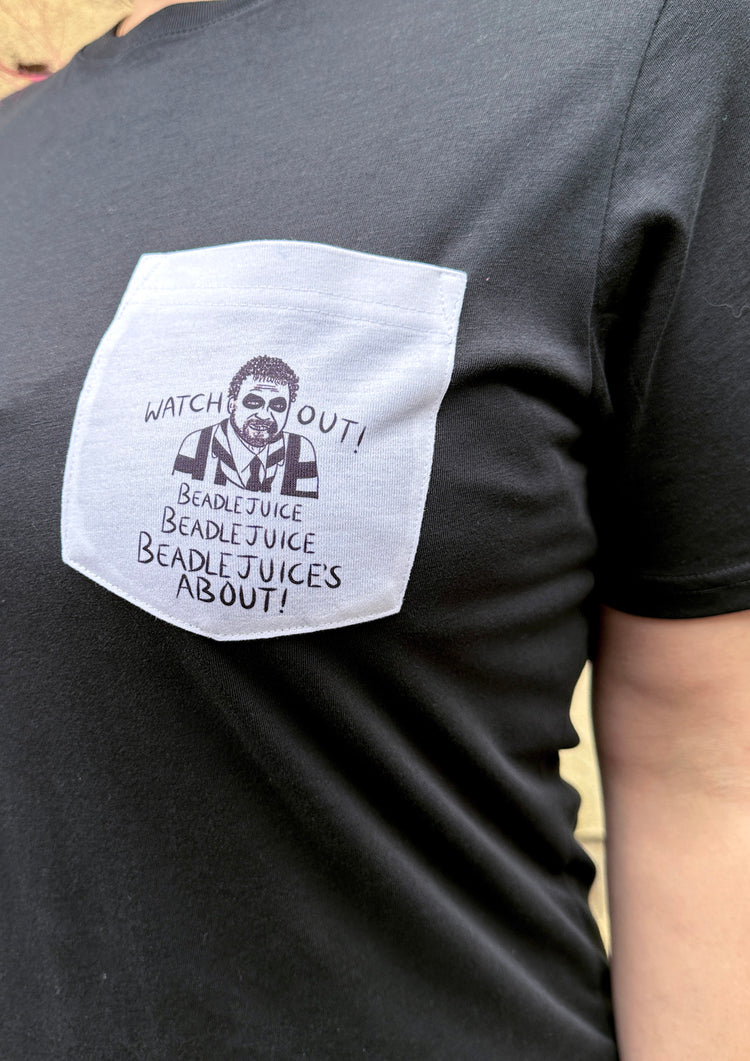 Beadlejuice Pocket Print T-Shirt