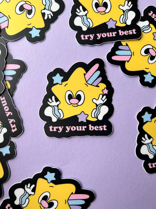 Try Your Best Sticker