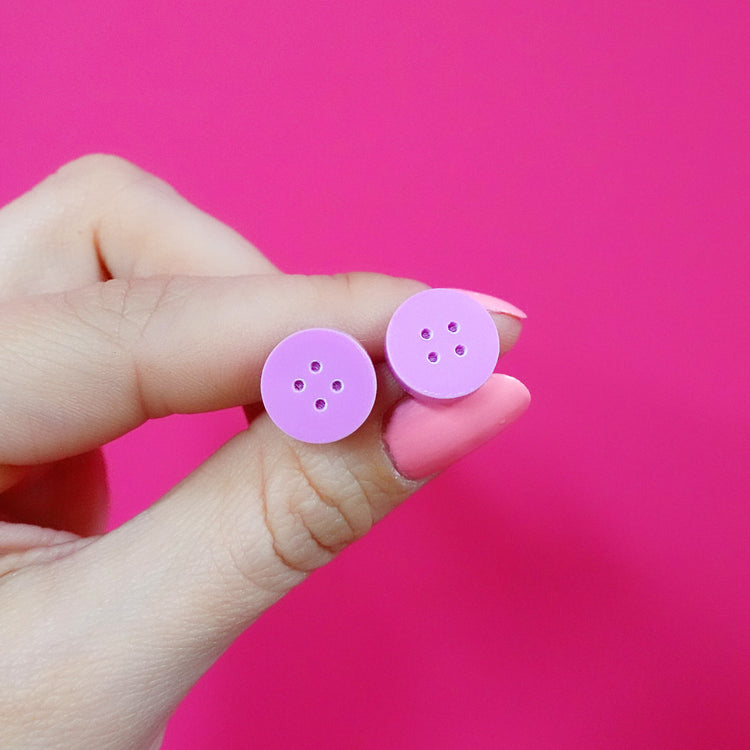 Buttons Stud Earrings