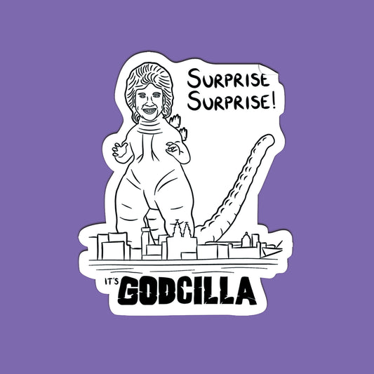 Godcilla Sticker