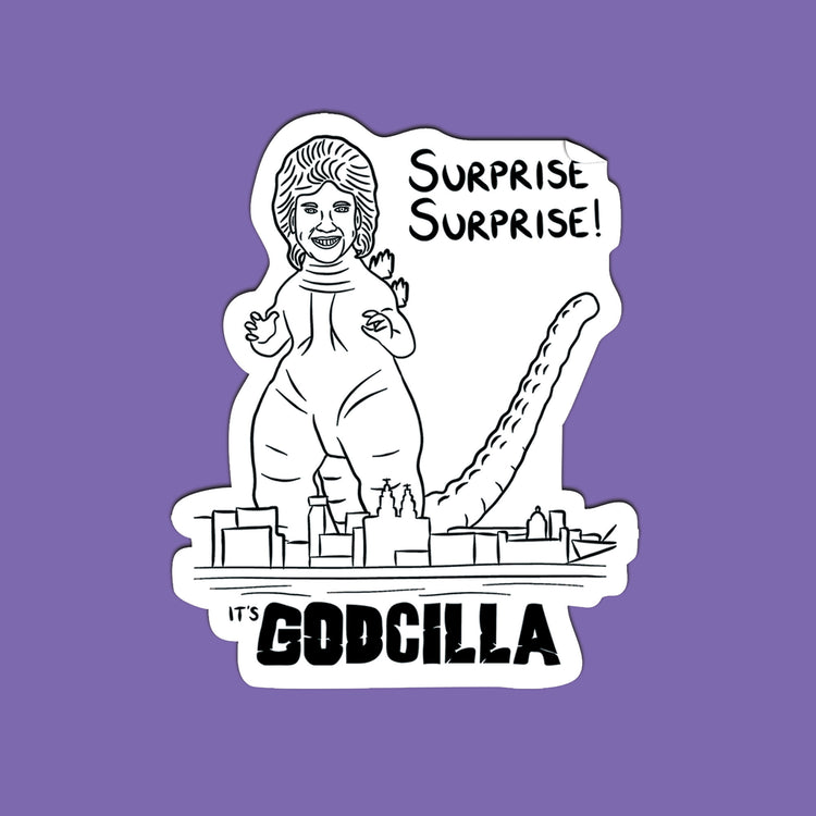 Godcilla Sticker