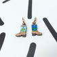 Cowboy Boots Huggie Earrings