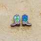 Cowboy Boot Stud Earrings