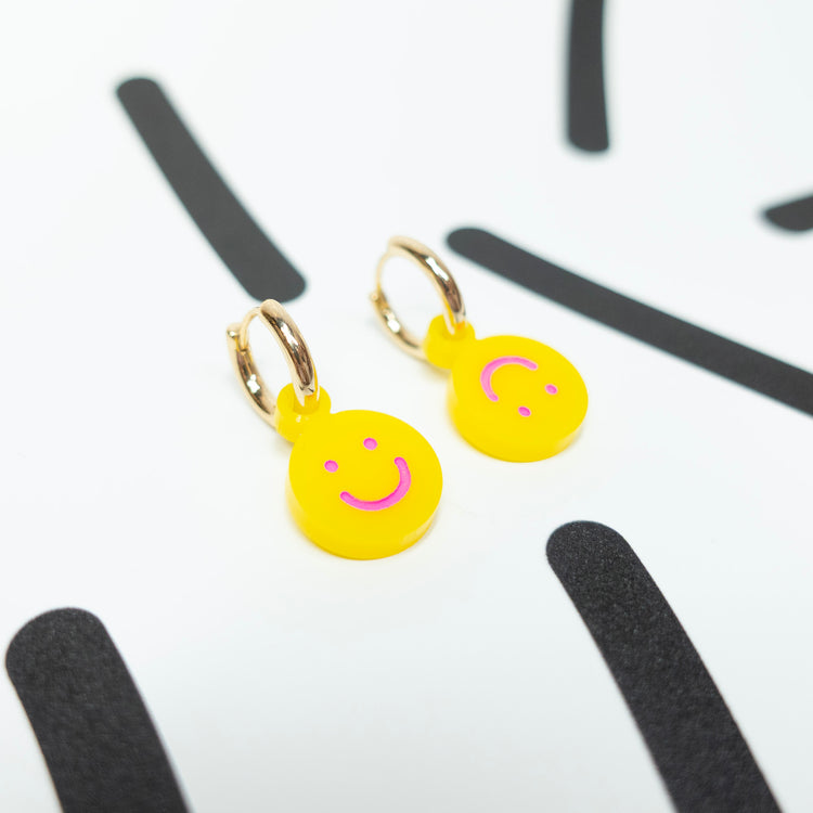 Emoji Huggie Earrings