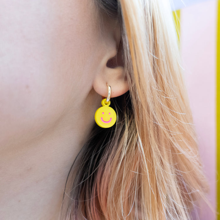 Emoji Huggie Earrings