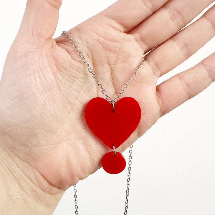 SUPER SECONDS Heart Necklace