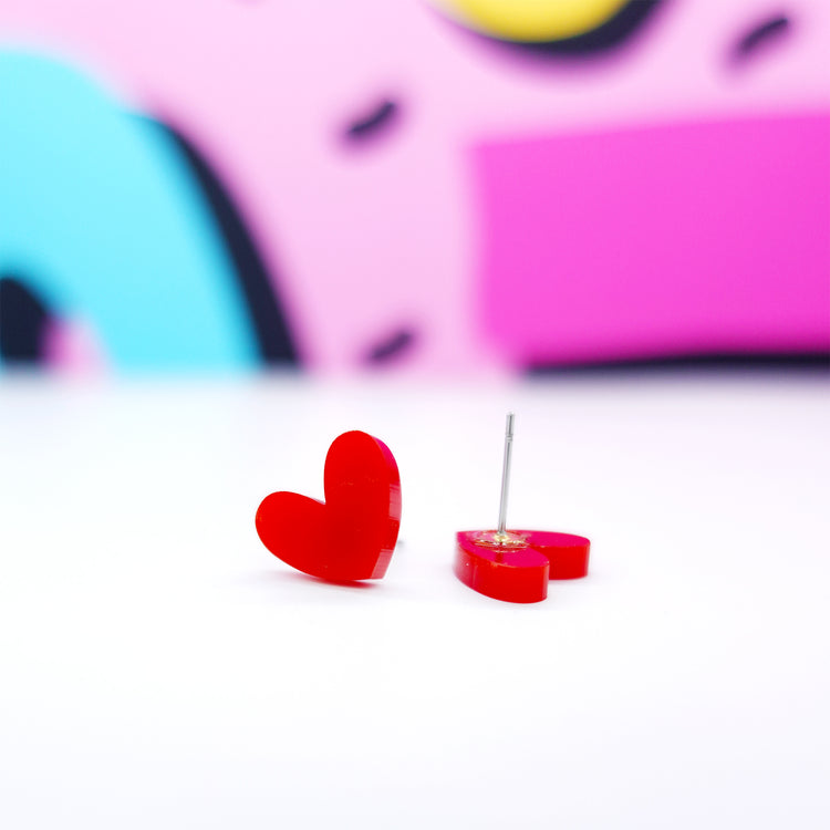 Heart Stud Earrings
