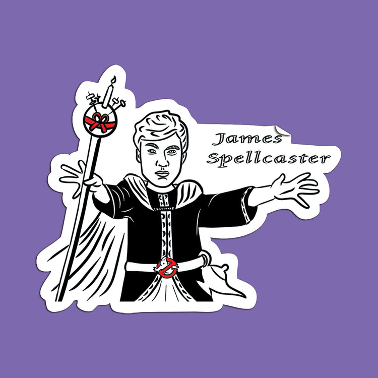 James Spellcaster Sticker