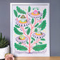 Vegetable Plant House A3 Print