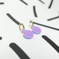 Love Is Love Retro Love Heart Huggies Earrings