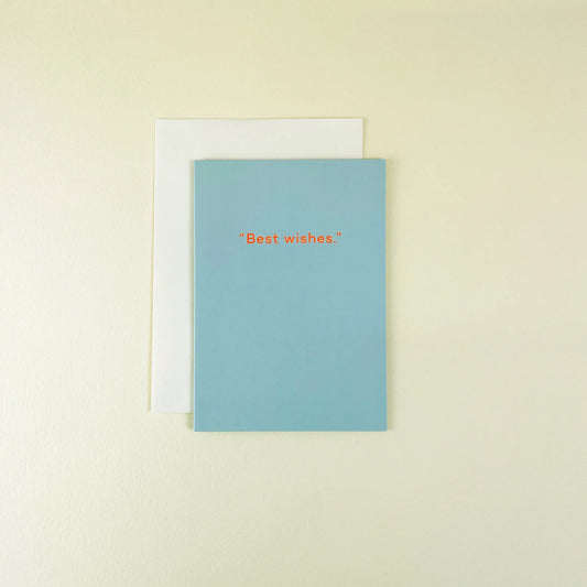 Good Luck Card - "Best Wishes"
