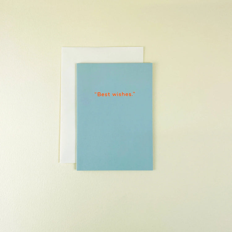 Good Luck Card - "Best Wishes"