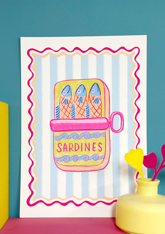 Sardines In A Tin A4 Print