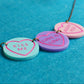 Valentines Sweetie Love Heart Midi Necklace