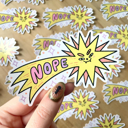 Nope Star Vinyl Sticker