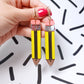 Pencil Statement Earrings