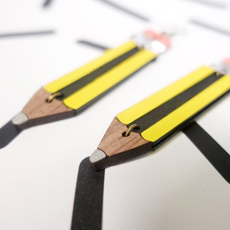 Pencil Statement Earrings