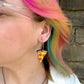 Pizza Hoop Earrings