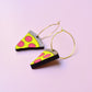Pizza Hoop Earrings